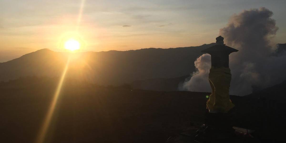 Sunrise on Bromo mount